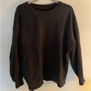 Lululemon Perfectly Oversized Crew size 8 black